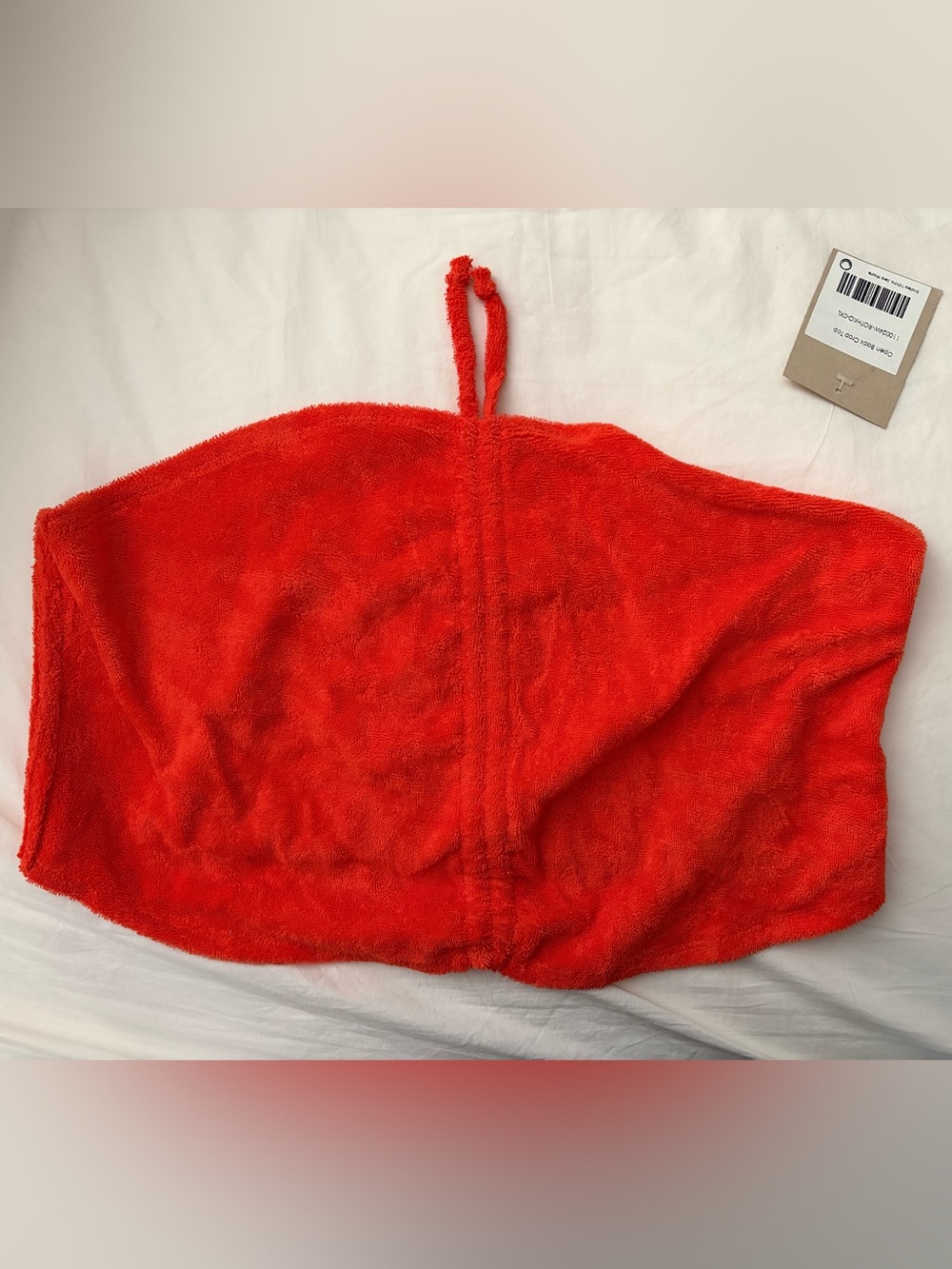 Orange cotton tube top XL
